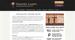 Desktop Screenshot of handellamps.com